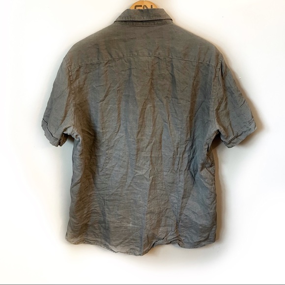 Celio 100% linen short sleeve shirt size XL - Picture 2 of 3
